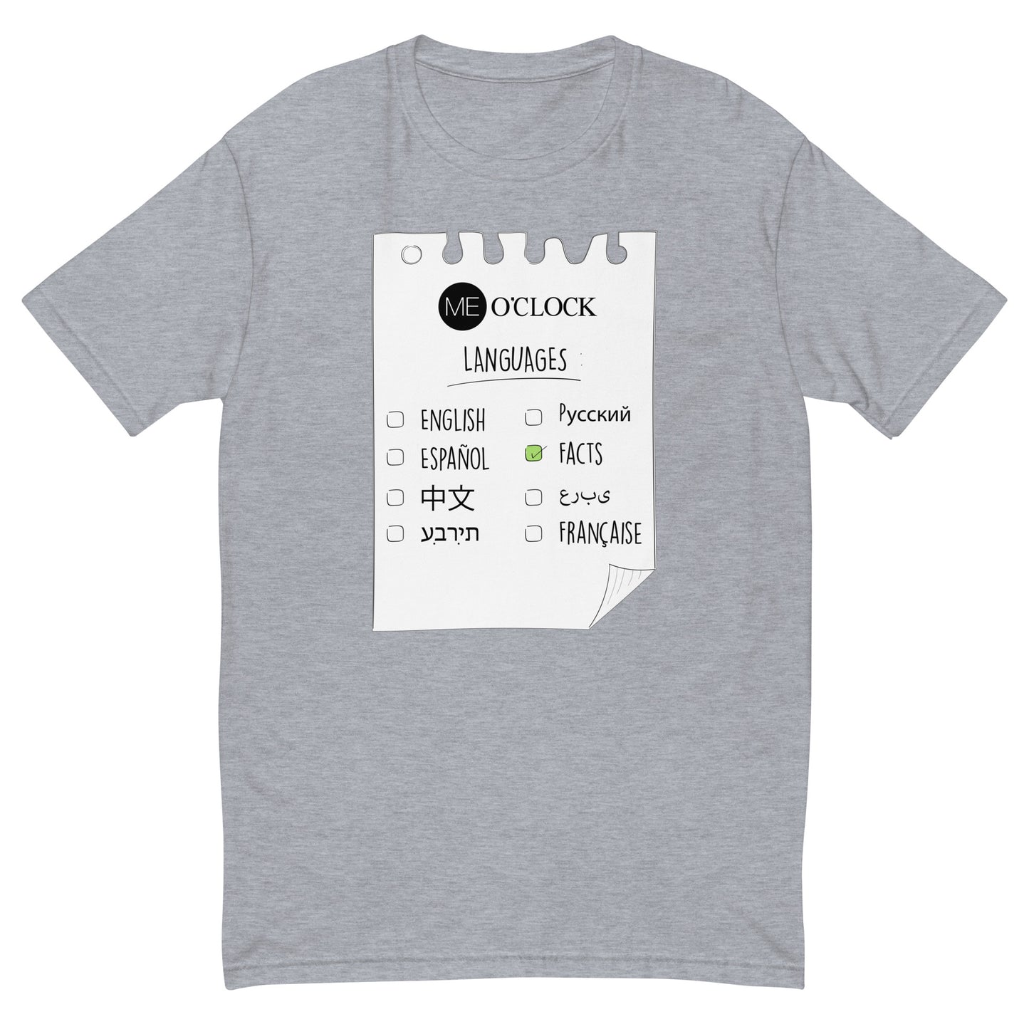 ME O'Clock Languages Tee