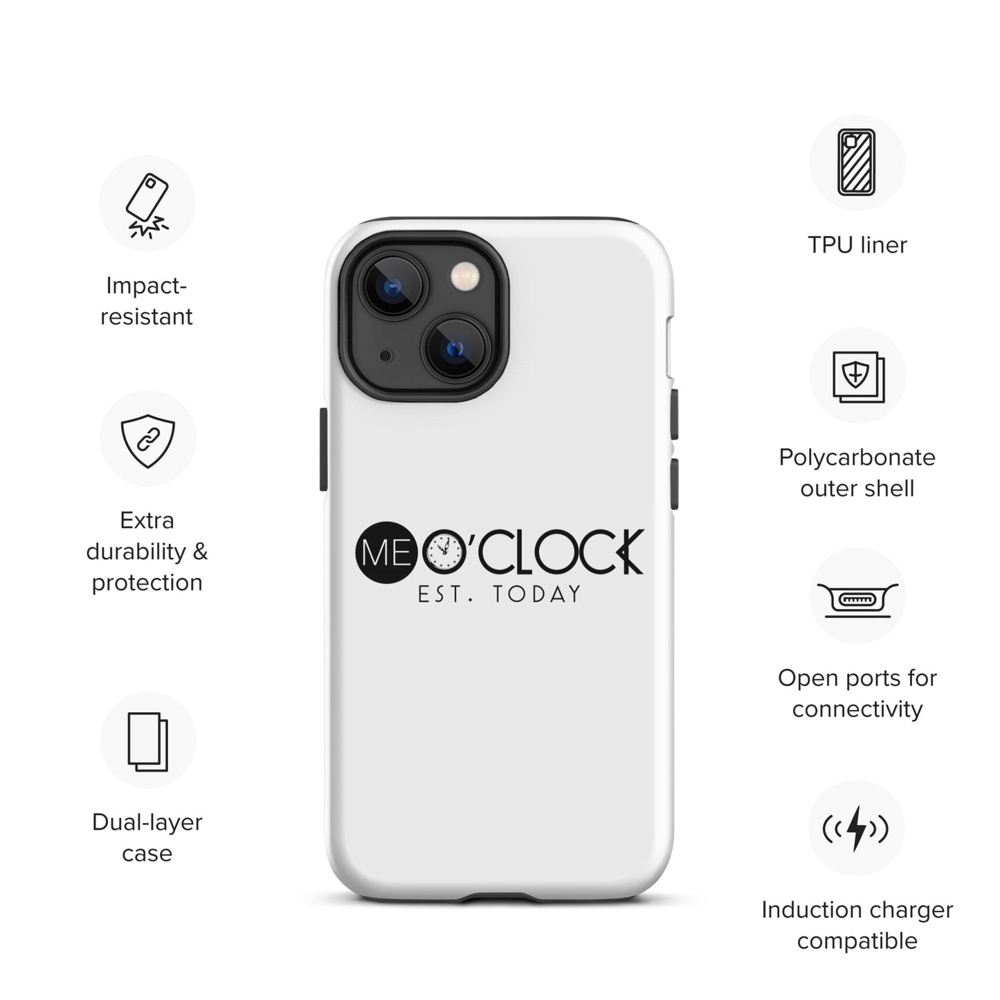 ME O'CLOCK Tough Case for iPhone®