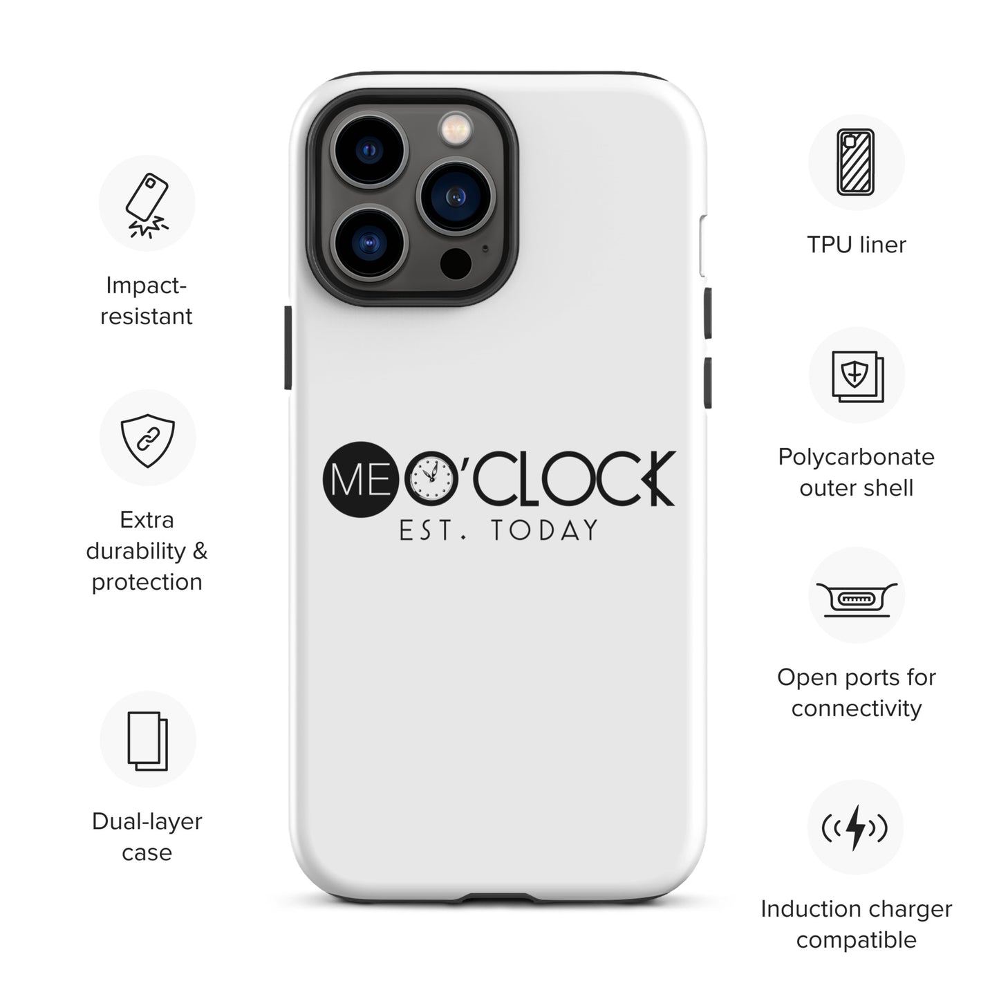 ME O'CLOCK Tough Case for iPhone®
