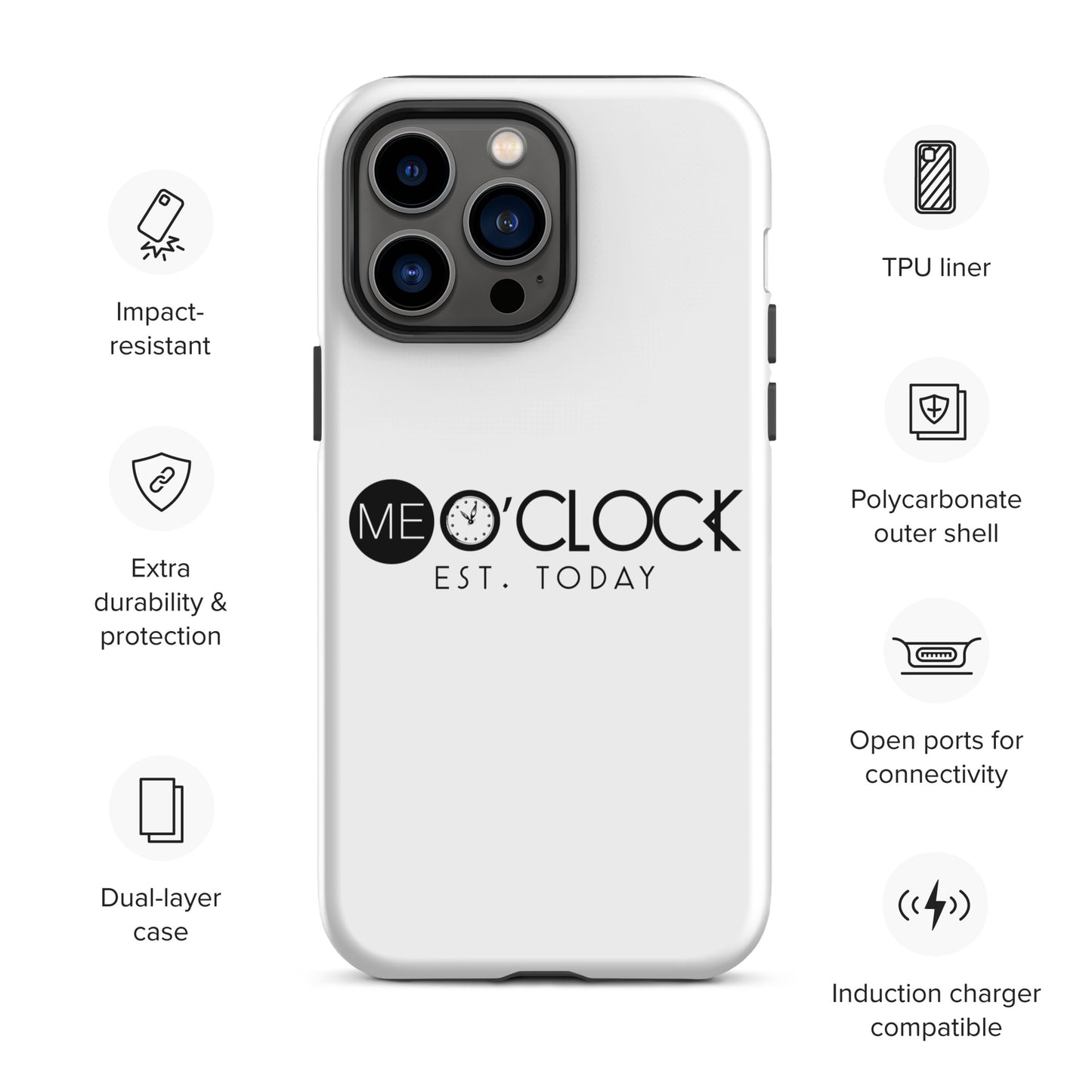 ME O'CLOCK Tough Case for iPhone®