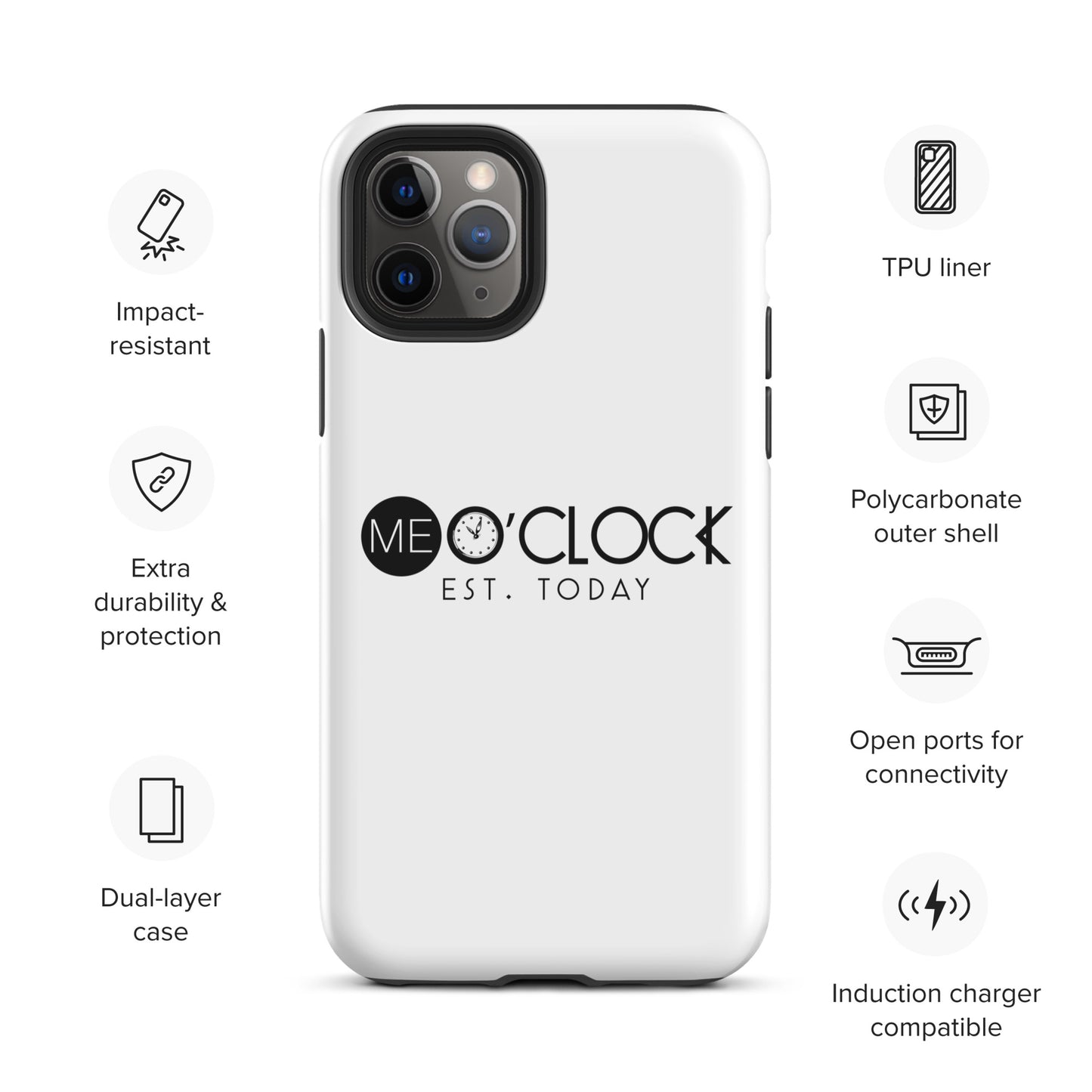 ME O'CLOCK Tough Case for iPhone®