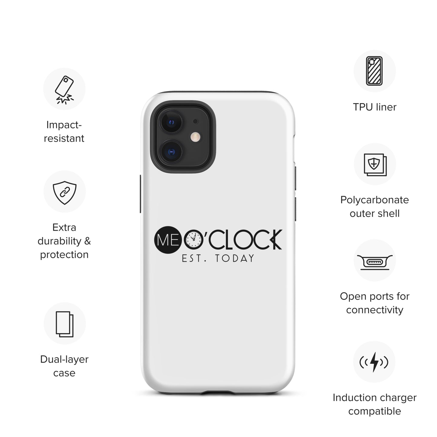 ME O'CLOCK Tough Case for iPhone®