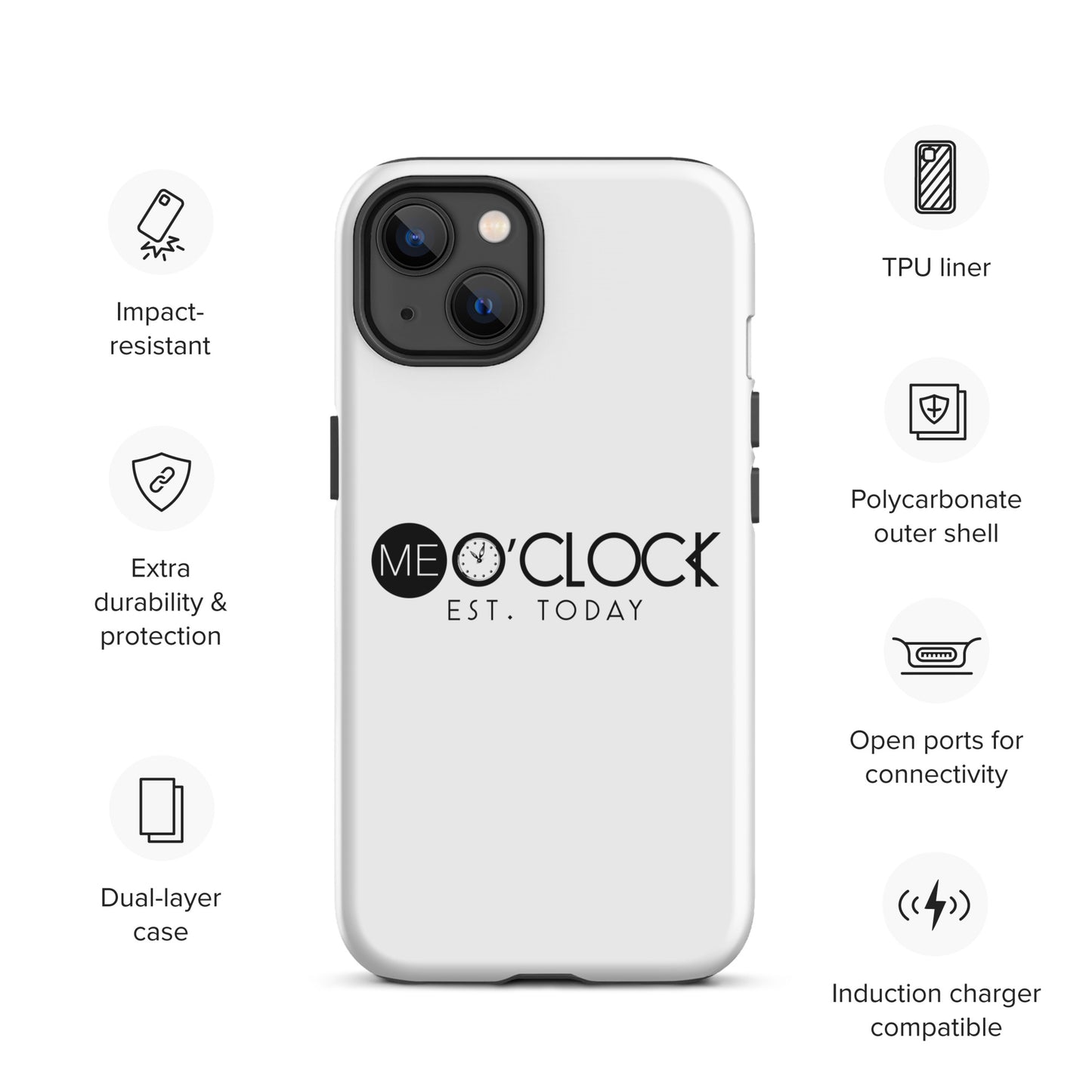 ME O'CLOCK Tough Case for iPhone®
