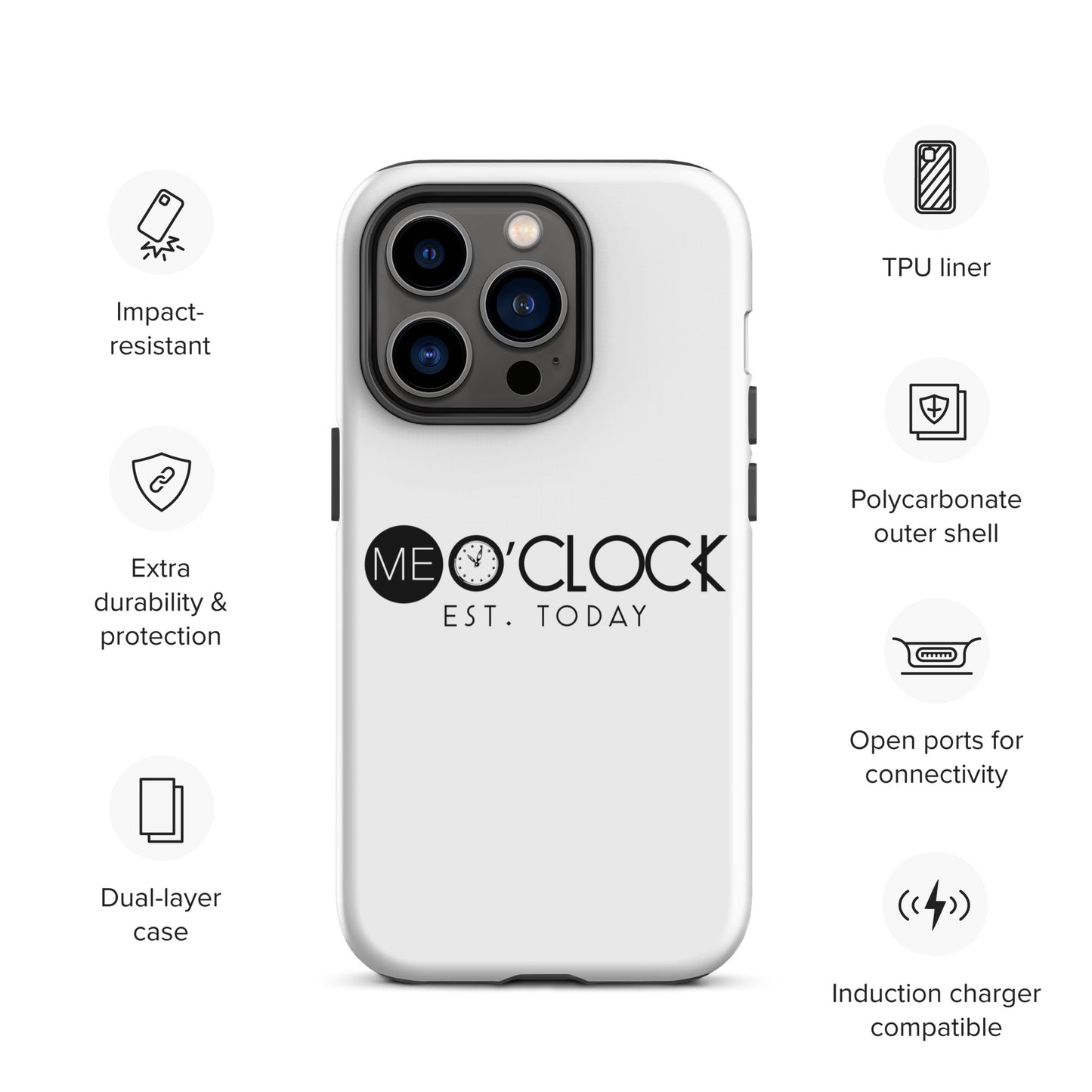 ME O'CLOCK Tough Case for iPhone®