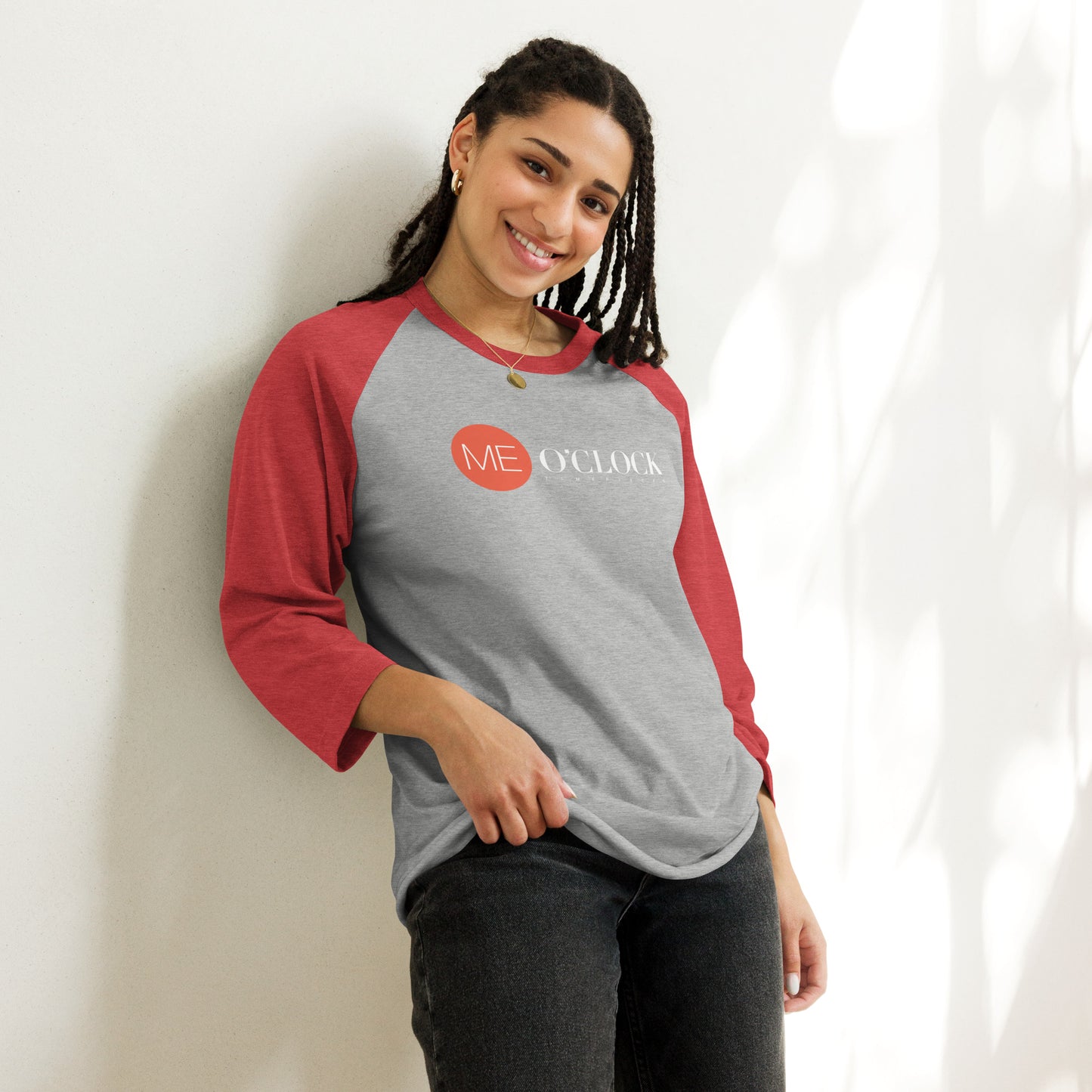 ME O'CLOCK 3/4 sleeve raglan shirt