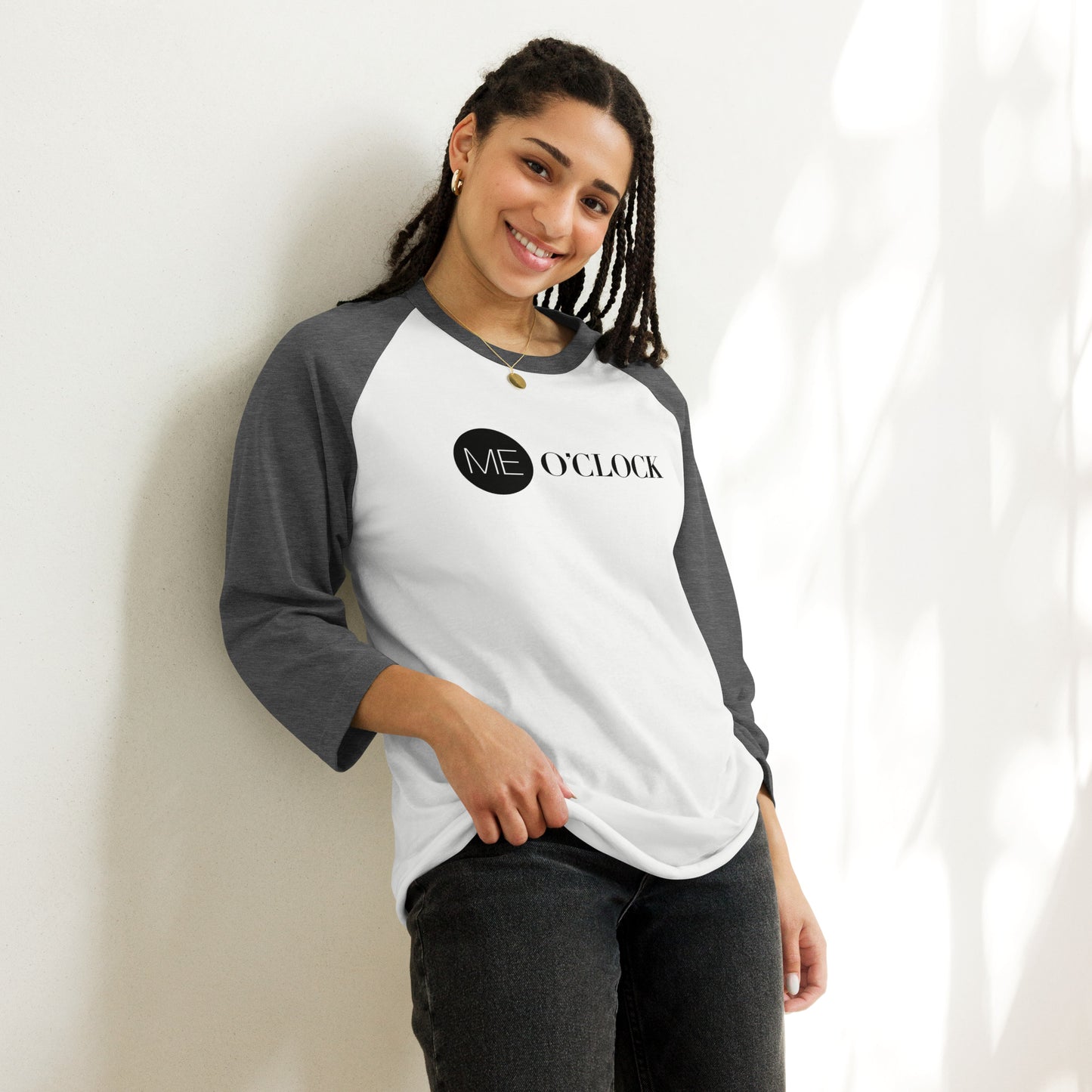 ME O'CLOCK 3/4 sleeve raglan shirt