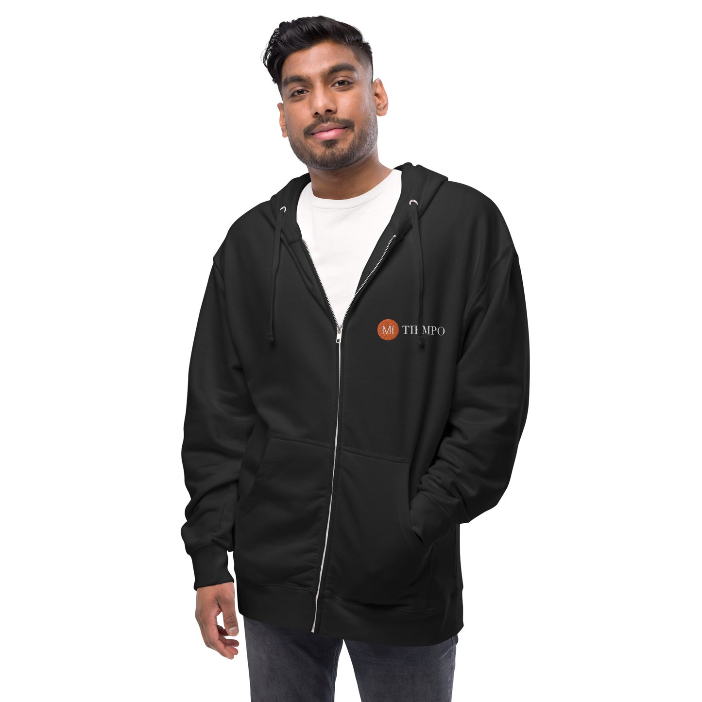 Mi Tiempo Embroidered Zip Hoodie