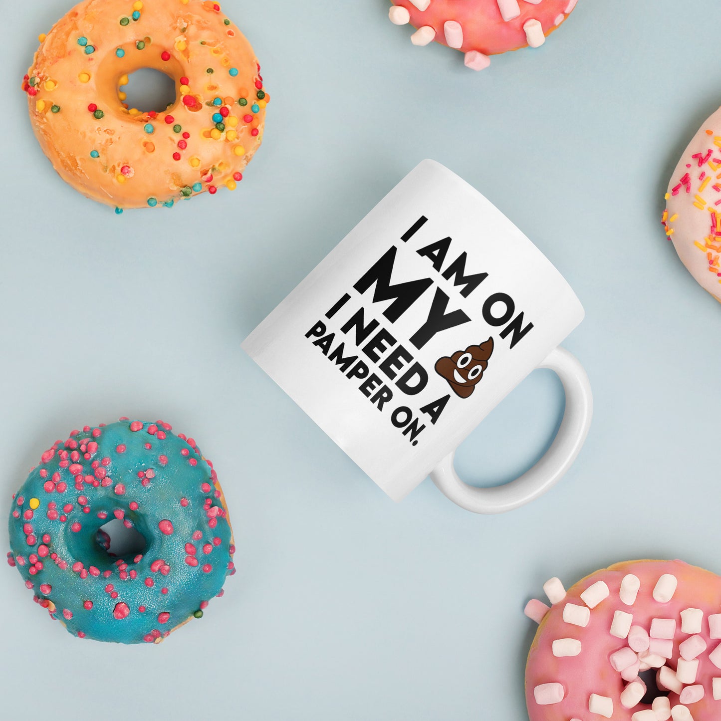 I need my Pamper White glossy mug