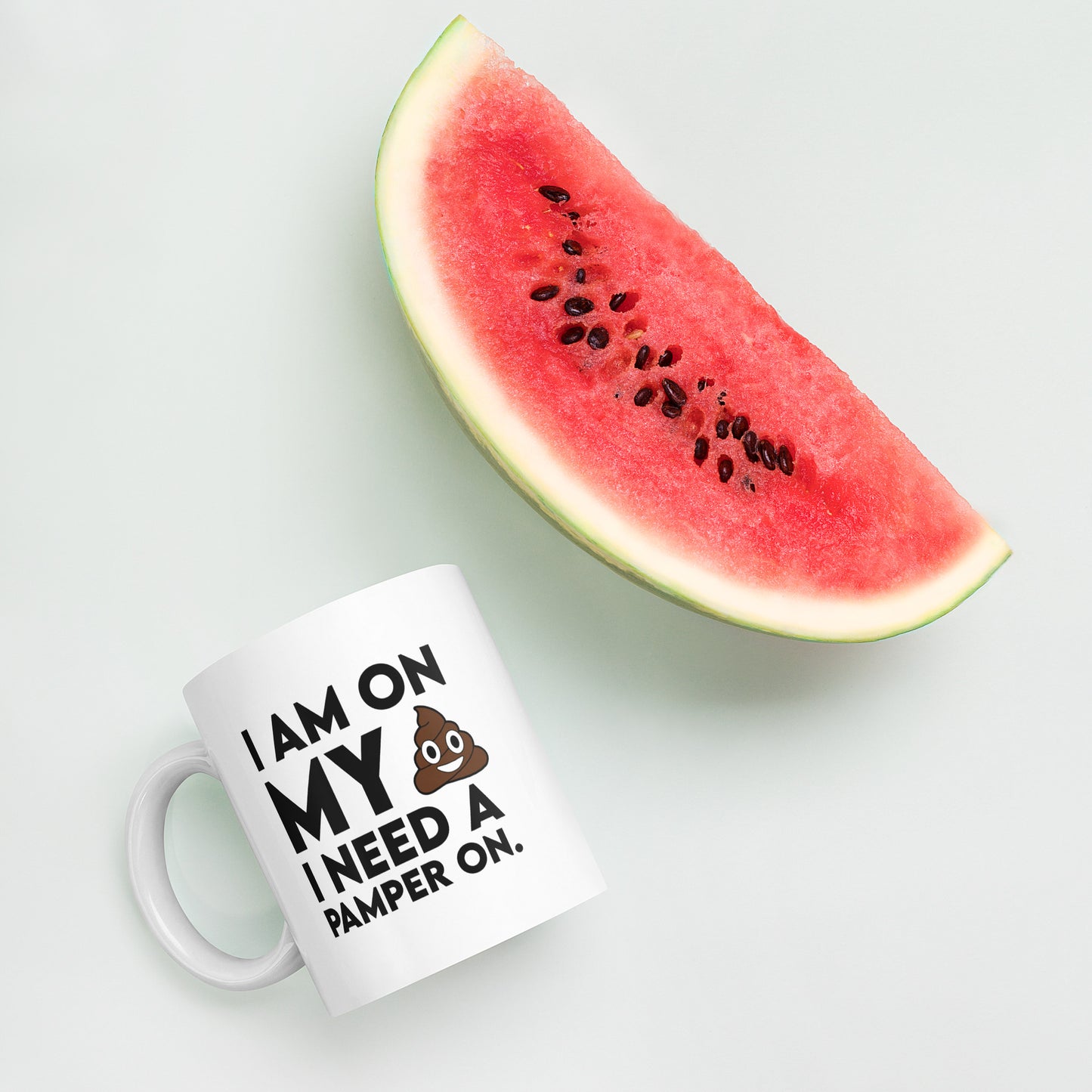 I need my Pamper White glossy mug