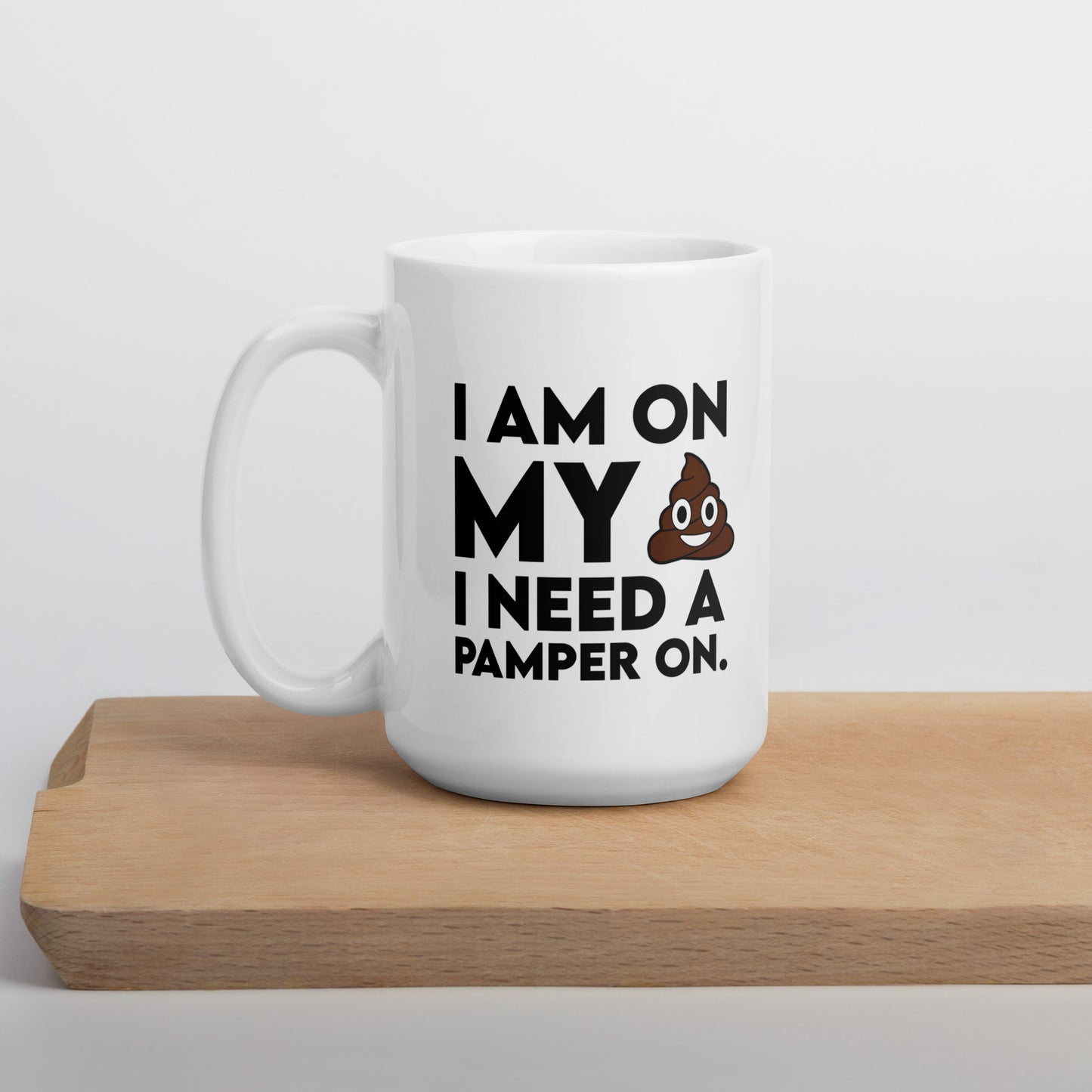 I need my Pamper White glossy mug