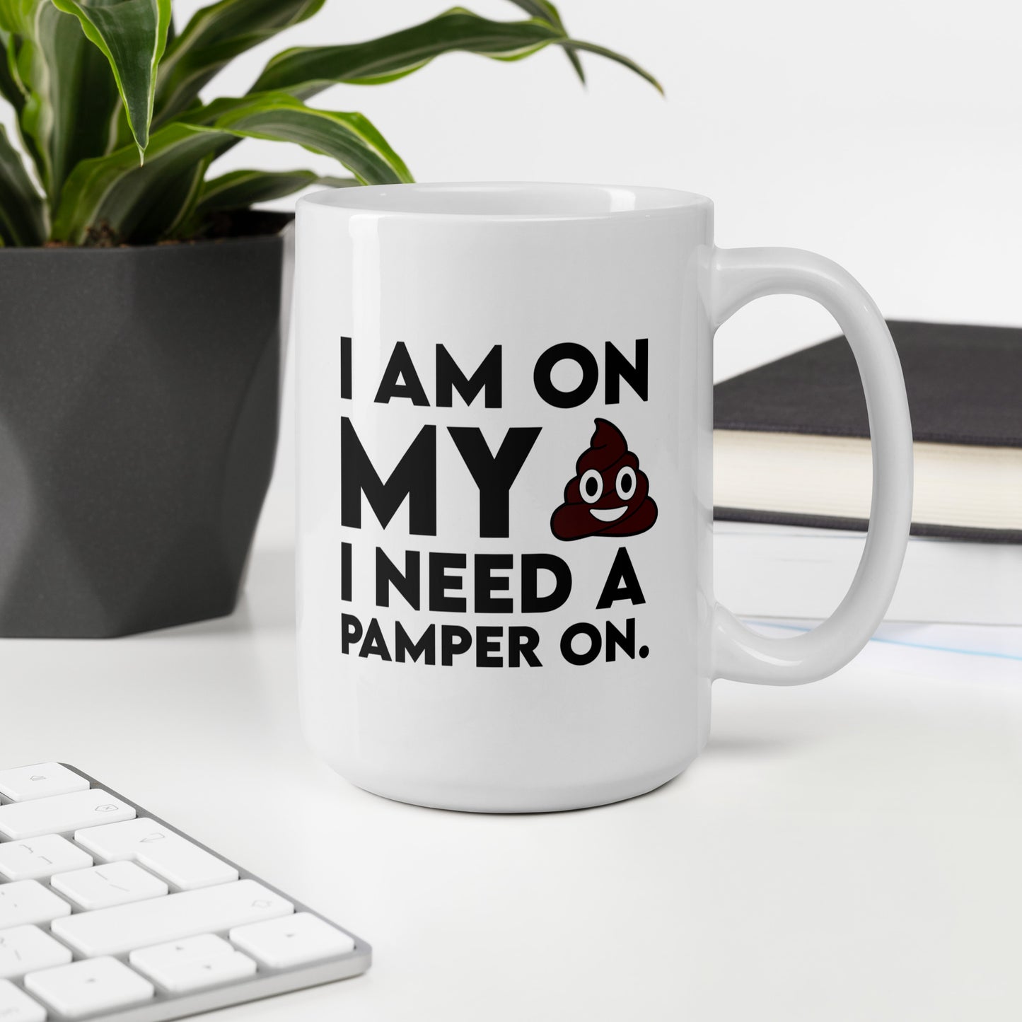 I need my Pamper White glossy mug