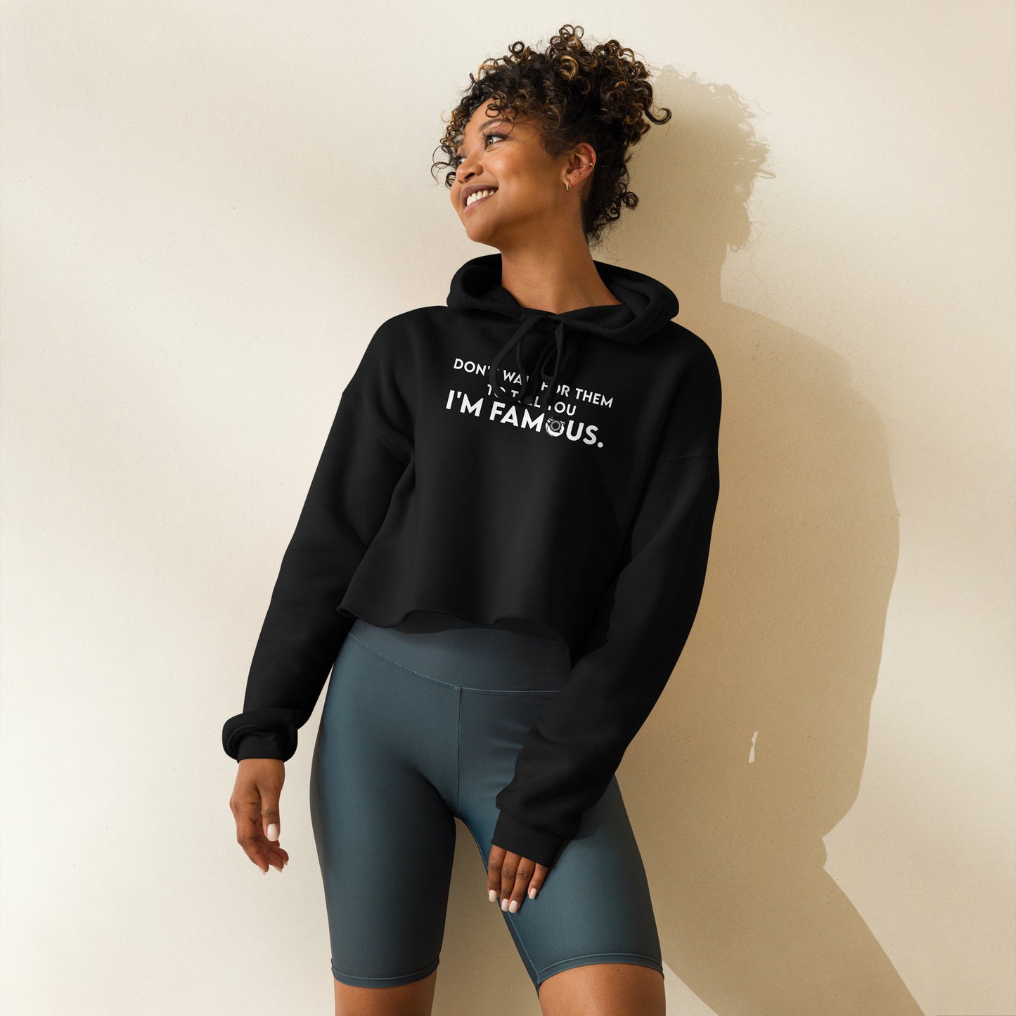 I'm Famous Crop Hoodie