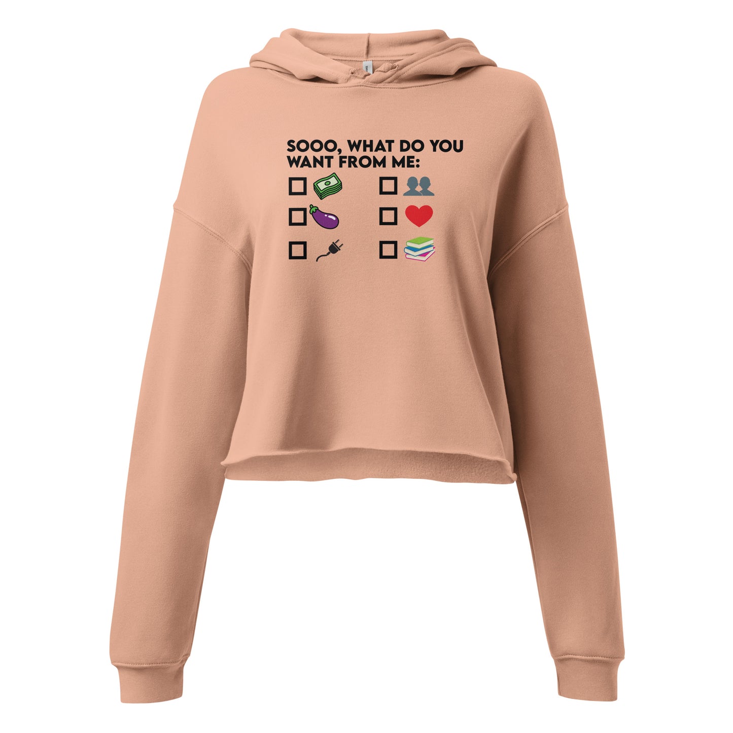 ¿Qué quieres de ME Crop Hoodie?