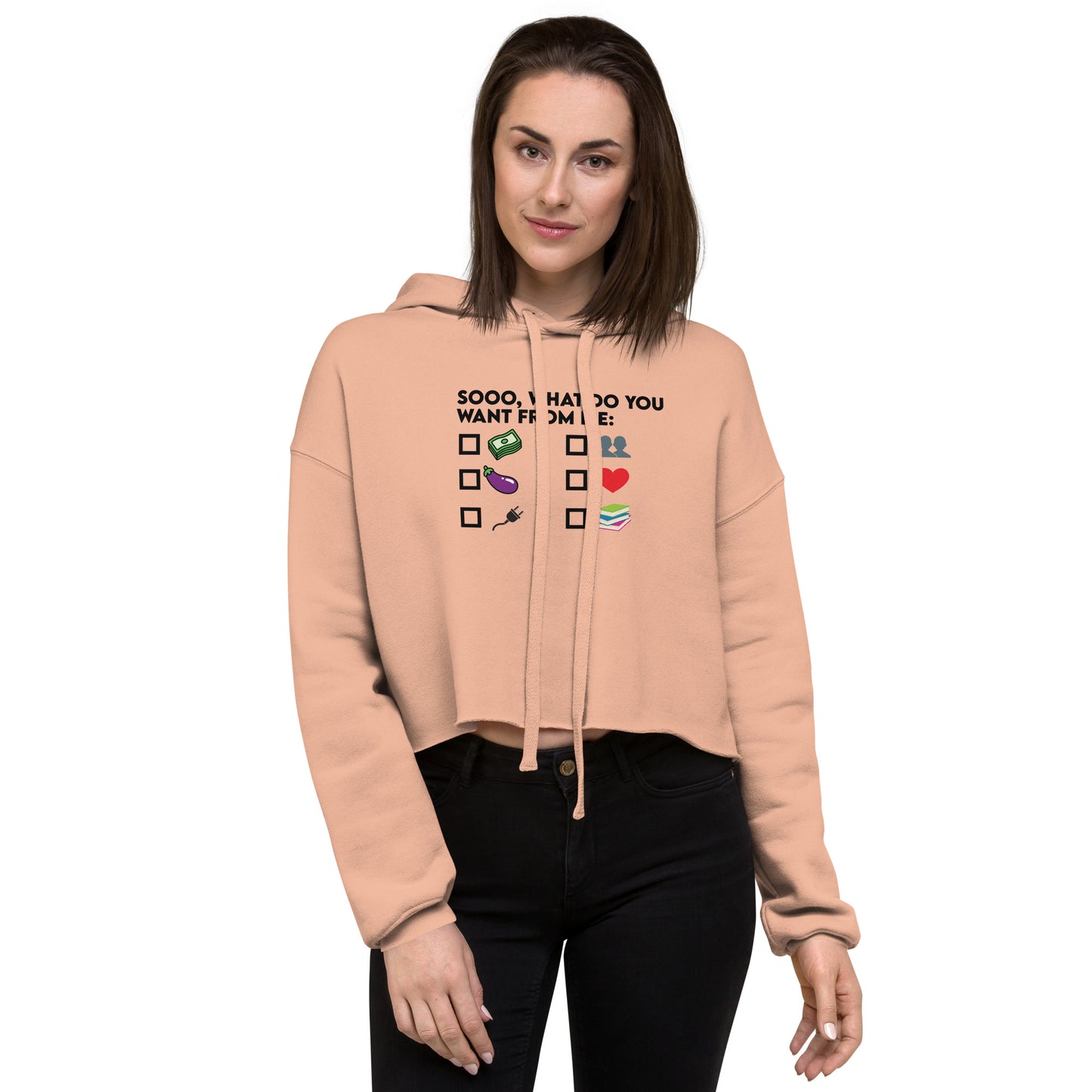 ¿Qué quieres de ME Crop Hoodie?