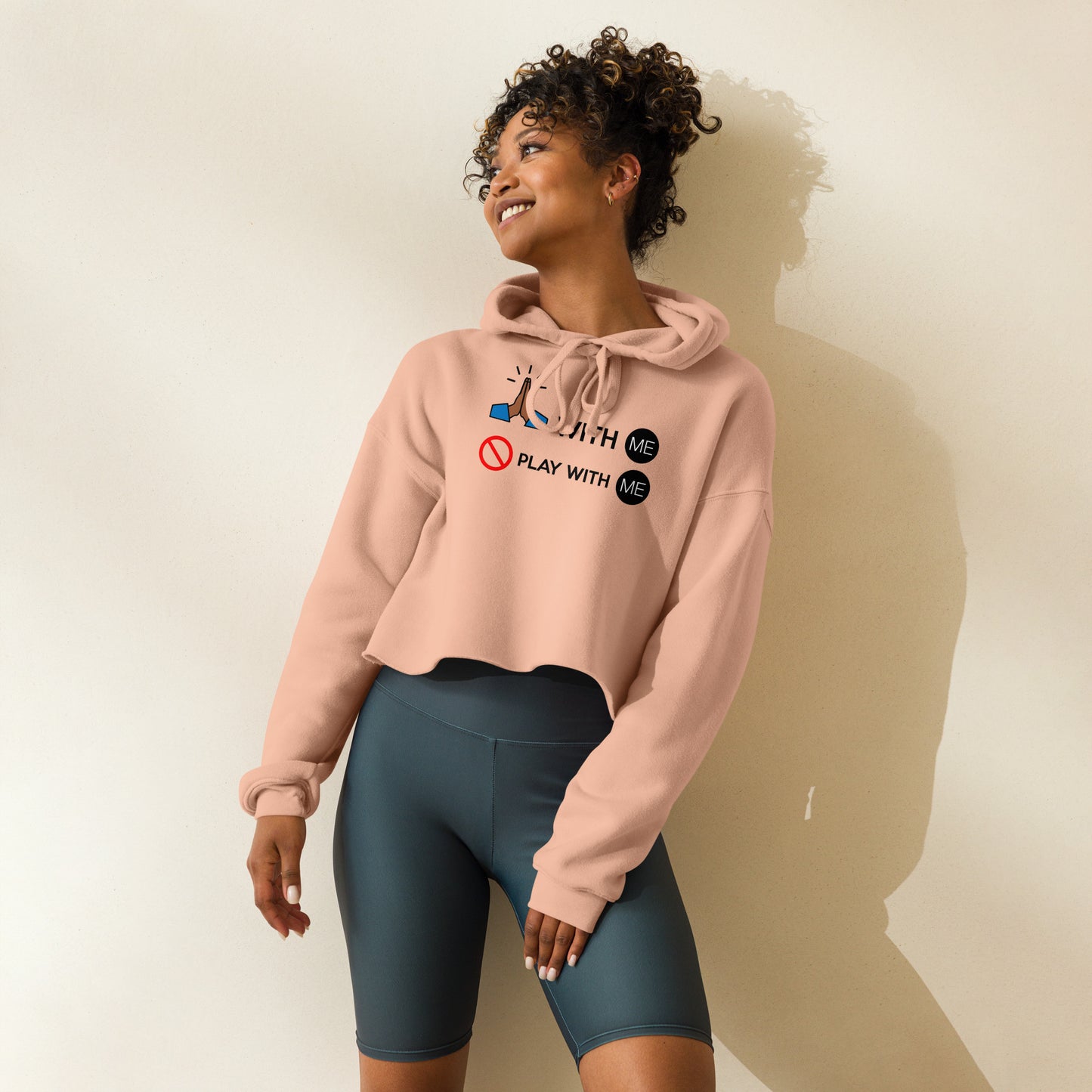 With ME Crop Hoodie