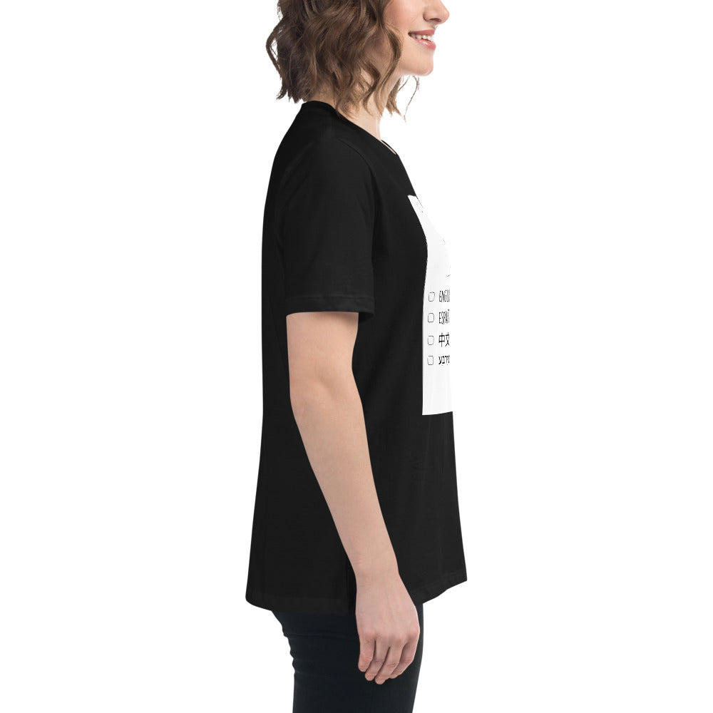 Women's ME O'CLOCK Languages Tee