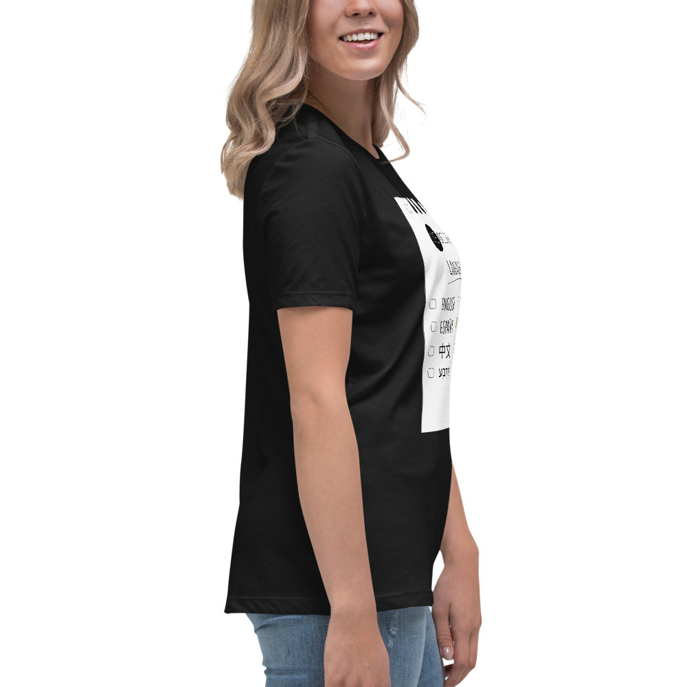 Women's ME O'CLOCK Languages Tee